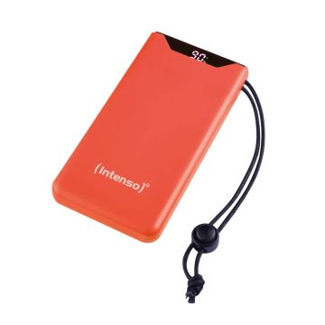 Intenso Powerbank F10000 10000 mAh, 1x USB-C, 1x USB-A, lillā, ar USB-C uz USB-C kabeli