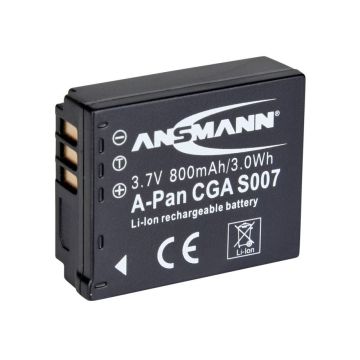 Ansmann A-Pan CGA-S007 Akumulators, 3,7V, 1000mAh (Panasonic fotoaparātiem)